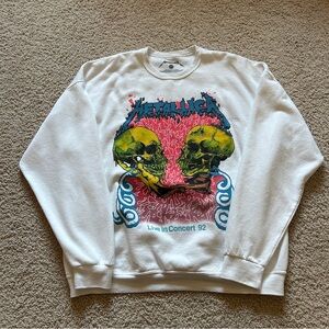 Metallica Live in Concert 92 White Crewneck Sweatshirt